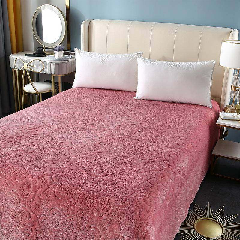 秋冬加保暖夹棉毛毯厚特HK-3735家用单纯价色被法兰绒毯空调毯单,床上用品,床单,淘宝优惠券,粉丝福利购,淘宝优惠卷