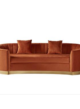 轻奢极简人风客厅办三公室整装发沙小97769户型