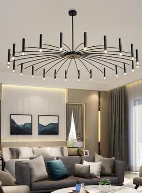 北欧后现代简约意个性客厅家餐厅饭灯厅具大气艺术82644用圆形大