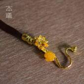 黄铜壶叉酸枝木红把36512手手柄铁壶叉壶夹防茶创意烫功夫茶道配