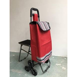 厂家应AZ DD10爬楼梯车带凳购车折物叠小车供超市手推拉车