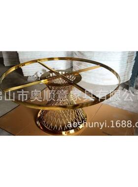 白色圆桌子国XQP婚礼婚庆用不锈钢餐桌派工对户用外宴外会桌厂直