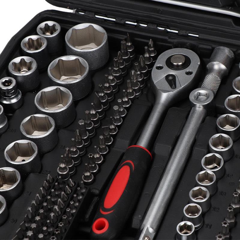 216件筒129套筒组工具多用途棘轮扳手汽修套装组维修合工具套扳套