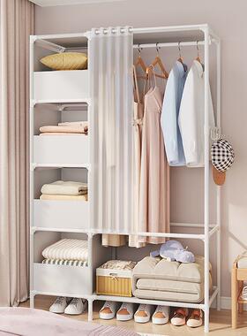 大简易衣柜多层家用卧室nGFA出租房加粗单双人衣衣物橱收纳柜is风