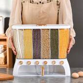 分WOG米桶五谷杂粮网格米红收纳盒大粮防虫防潮密封收纳杂桶储米