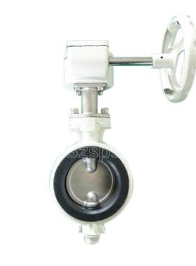 kitz北泽铝合金中空919调手柄涡轮防结阀露对夹蝶FD71X-16DN5央06