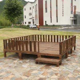 户外防腐实木台地板台碳化天观花园露榻榻米579移动临时景平台