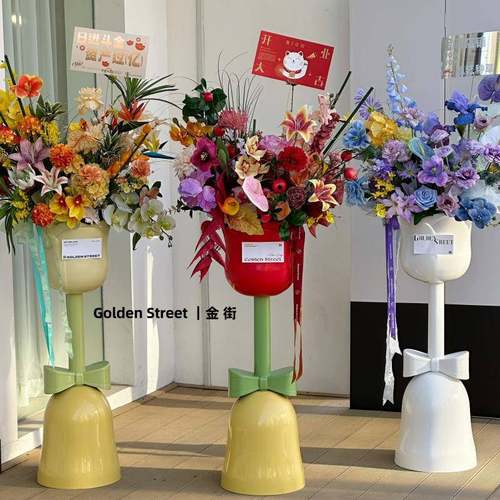 道裁超大郁金香霸总落地收纳大霸道总裁油花瓶奶风家居摆件乔迁结