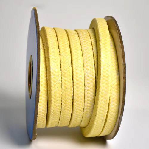 芳纶编织密封858带耐蚀磨水损耐腐耐高温压泵阀门四氟芳纶高盘根