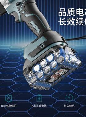 闽直销凝无刷手电钻冲击钻家用混土打墙立多功能锂电手OMY枪电钻