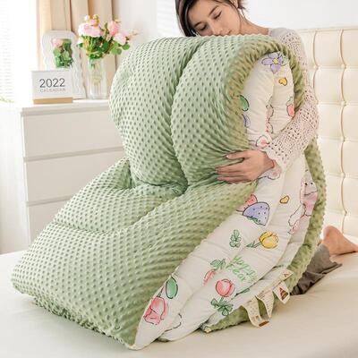 A类豆豆被A类卡通4202款被加厚保冬暖被子单学生宿舍双人被芯春人