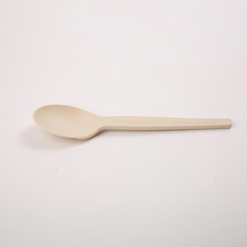 一次HTM外性淀粉基汤勺卖打包配套餐勺酒店餐饮携便可解饭降勺