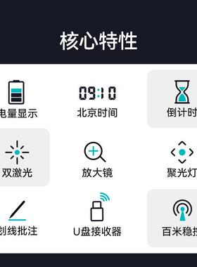 发大行A9A9ProPro双激翻笔绿直光激页光笔多功光能ppt会议遥控笔