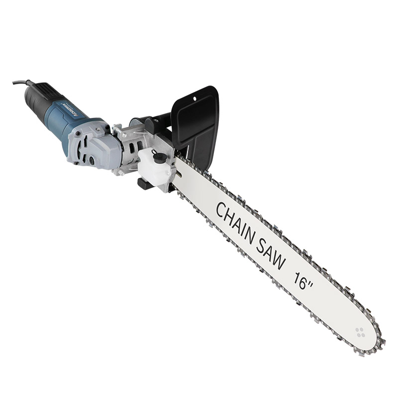 角磨机改装d电链锯链条电锯家用小型手持电据多功能木工切割免安