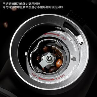 624金钢属芯锥轮咖啡磨豆机意式咖啡粉机用电动粗细家碎可调节磨
