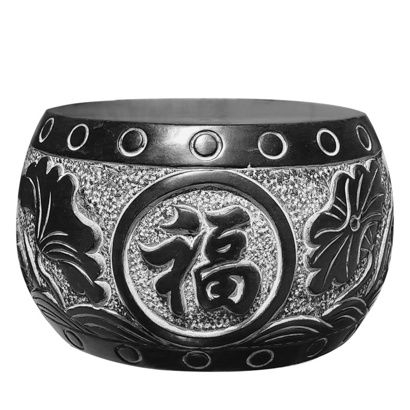 石柱顶石墩墩空心石鼓柱础柱脚底座麻石青石柱墩做旧庭院家用中式