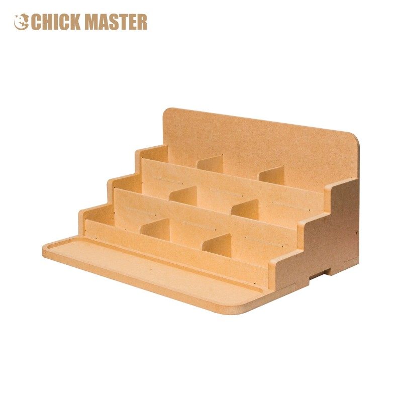 鸡牌 模型工具收纳架鸡架K3木盒整理盒 皮具 木质 桌面 手