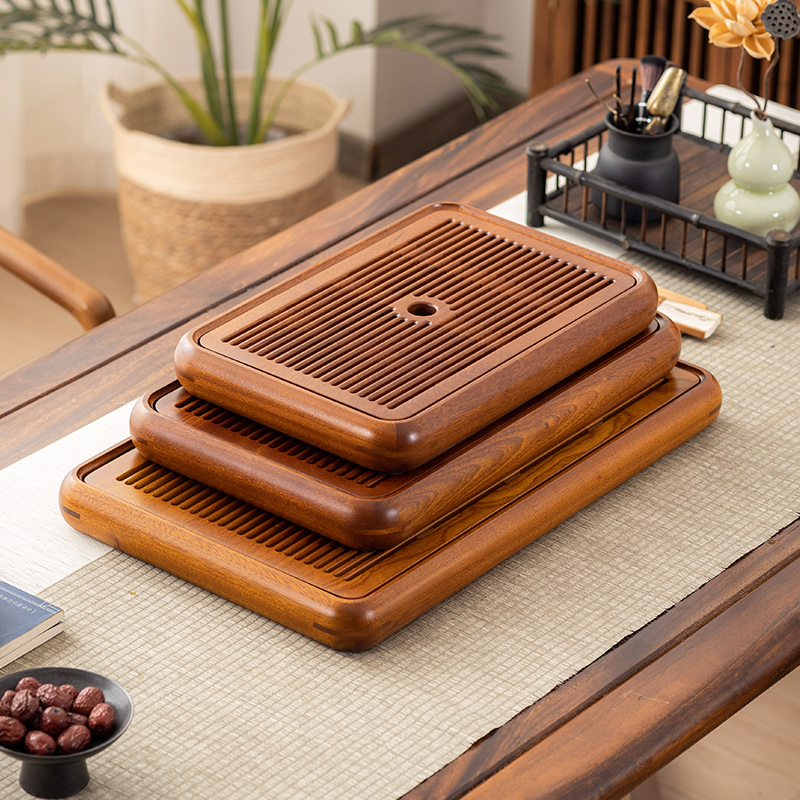 2023新款电木款茶盘实木精品高端家用客厅小号R干泡储水式茶台高