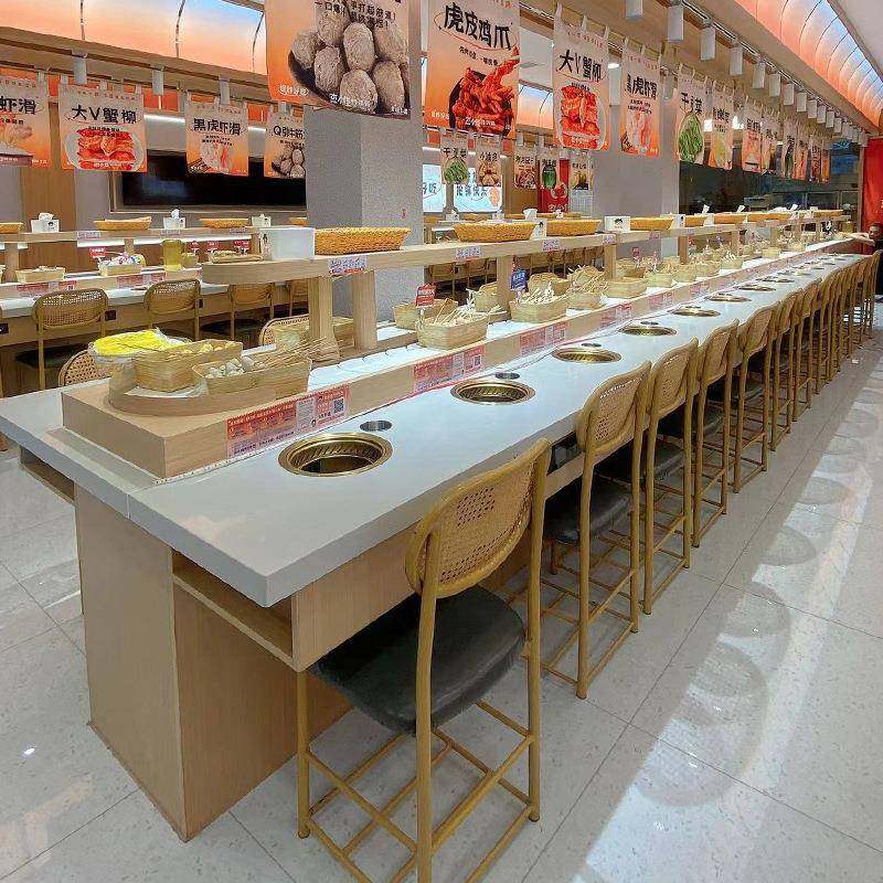 旋转台小火全套商用涮一烤麻辣烫餐锅桌一人锅输送LPZ机火锅店专,搬运/仓储/物流设备,输送机,淘宝优惠券,粉丝福利购,淘宝优惠卷