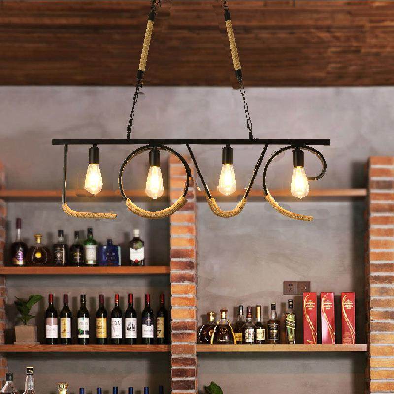 Aloft美复古工业风吧台吊灯绳厅灯具式酒吧咖啡厅网咖店铺餐麻吊,家装灯饰光源,智能吊灯,淘宝优惠券,粉丝福利购,淘宝优惠卷