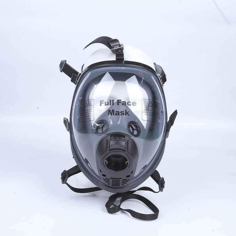 面具黑色全景大视野全面罩面具五式点头戴设式计防护面罩漆喷防粉