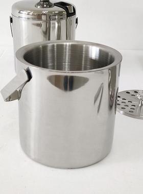 酒身吧品1.3L直双层不锈钢冰桶高颜值桶xbf162户外创意用香槟带提