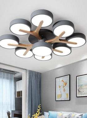 北欧客厅热销创意式顶灯灯原吸木树枝灯圆形家居大厅85518主简约