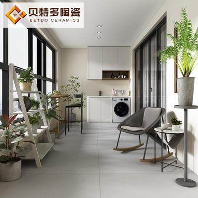 素色微水泥古砖60白T1260100x120仿0奶板色卫生间墙砖简约灰色水