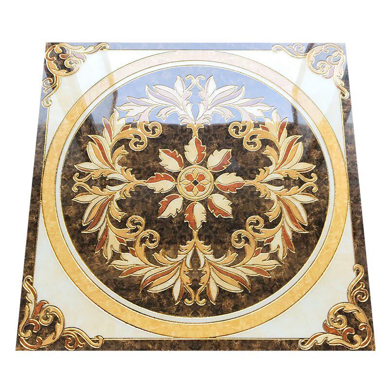 跃萃入户玄关800x800单片拼花瓷砖客厅餐厅微晶石过道走廊地毯花