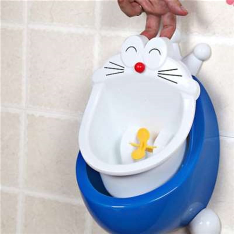 儿童小便器男孩站立挂墙式宝宝bb卡通猫尿斗男童便斗多功能小便池