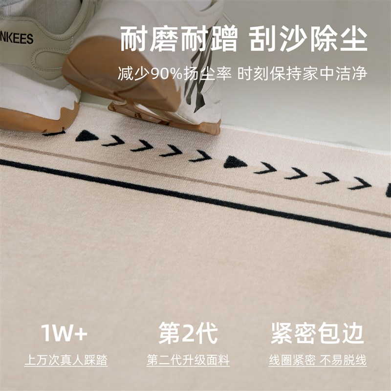 地垫入户门垫高级感2024新款门口脚垫可擦免洗玄关隔音防滑垫加厚