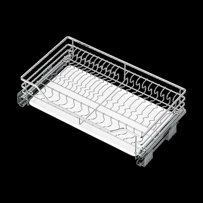 400以内深橱柜拉篮350深380厨房抽屉式600浅深度700柜体800碗碟蓝