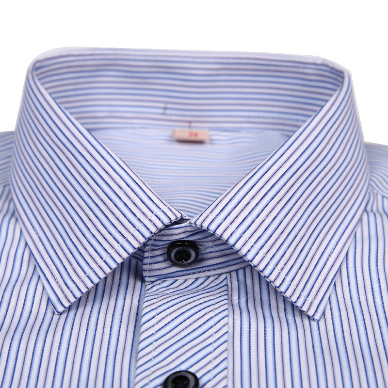 爸爸服装春季中年男士长袖衬衫中老年男士加码衬衫父亲衬衫