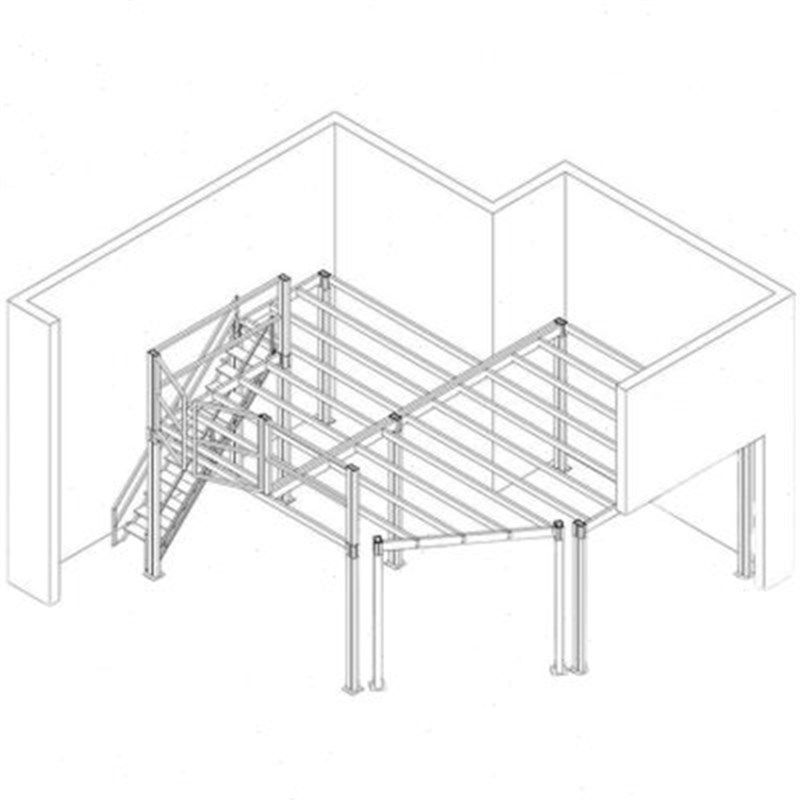 重型阁楼平台货架仓库二层阁楼隔层钢结构阁楼搭建平台定制可拆卸