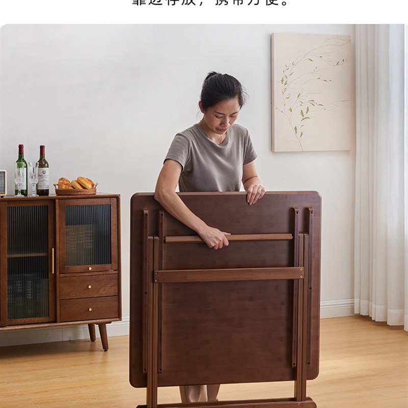 可折叠桌子餐桌小户型家用户外便携宿舍简易小型四方桌摆摊吃饭桌