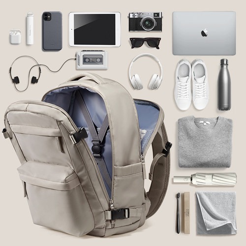 旅行背包男士新款双肩包短途出差旅游便携行李包大容量学生电脑包