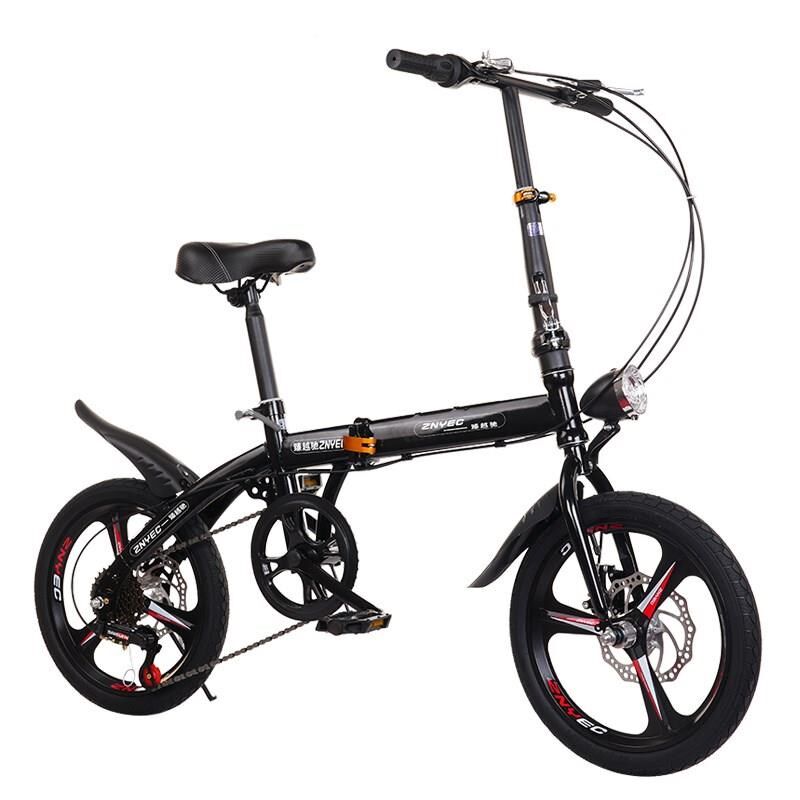 折叠自行车女式超轻便携大人男轻便成人小型变速通勤脚踏碟刹单车