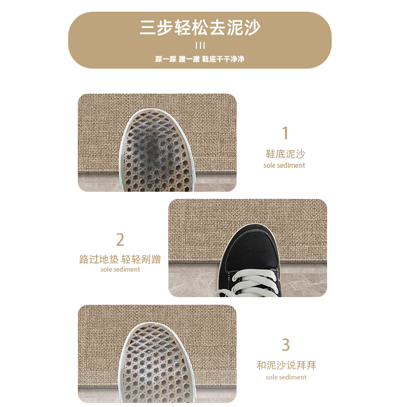 入户门地垫高级感可裁剪家用门垫进门口地毯客厅门厅除尘脚垫耐脏
