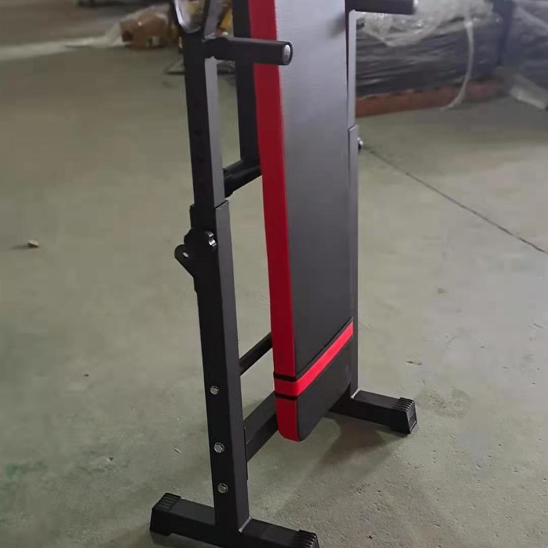 举重床卧推杠铃套装卧推架子家用杠铃架折叠架子可调节健身器材
