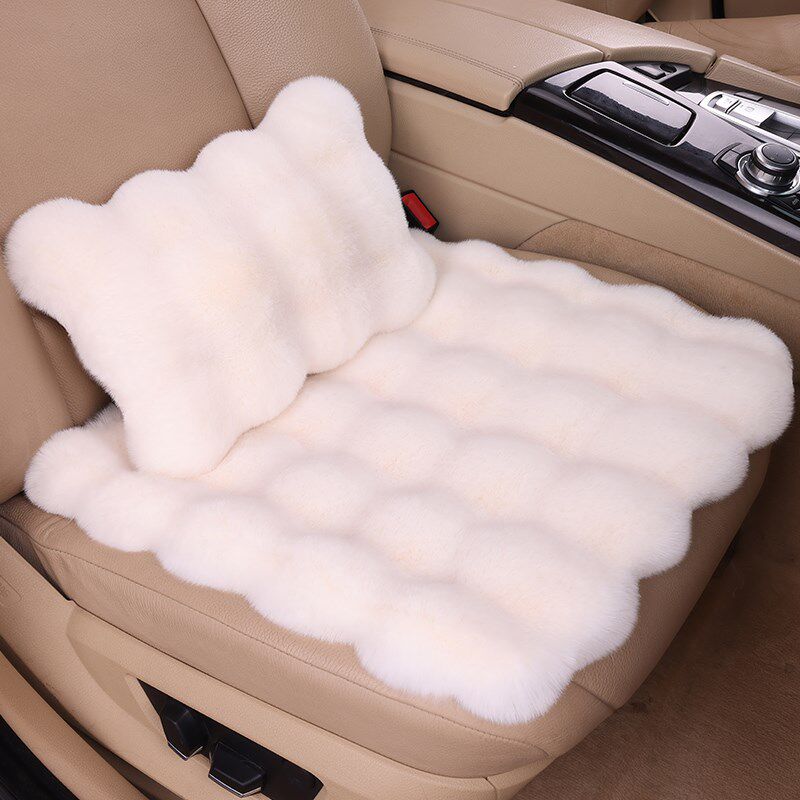 冬季毛绒汽车座垫单片坐垫车内后排屁股垫车子座位单个主驾驶垫子
