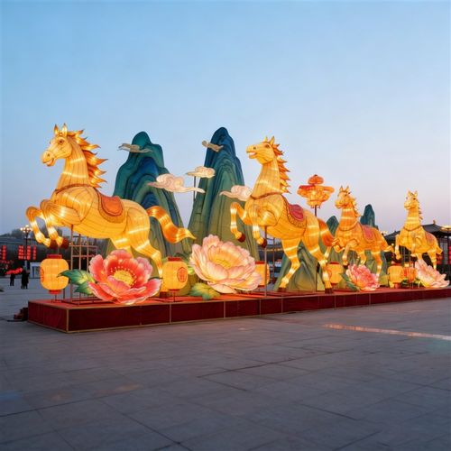 2026马年春节大型花灯户外亮化元宵灯会景区灯展定制自贡非遗彩灯