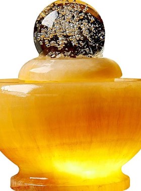 透光流水球圆球转动球石材假山流水喷泉摆件家居装饰客厅开业礼品