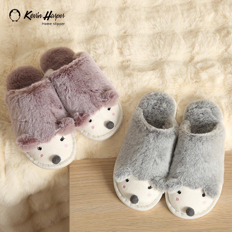 秋冬儿童棉拖鞋女静音软底卡通亲子加厚保暖防滑棉拖鞋男地板拖鞋
