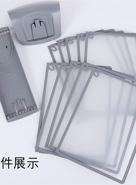 A4桌面翻页台卡10页20面文件夹文件架酒店黑色前台宣传资料架餐厅