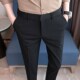 纯色9分裤 夏季 高品质色织面料三节围做工可伸缩腰围西裤 男士 新款
