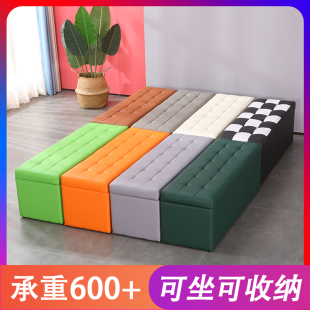 店换鞋 凳长条脚凳皮墩 店沙发凳长凳储物试r衣间凳子休息凳鞋 服装
