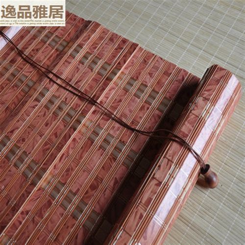 定制竹帘窗帘卷帘门帘遮光遮阳隔断阳台卫生间帘子办公室通风窗u.