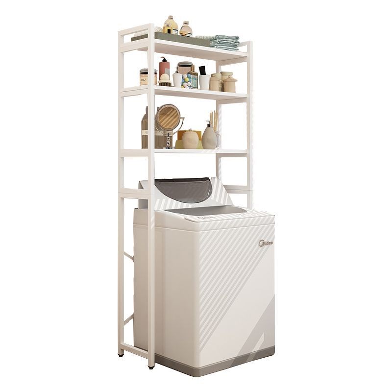 波轮洗衣机置物架翻盖上方储物架卫生间收纳架子落地式挂衣架阳台