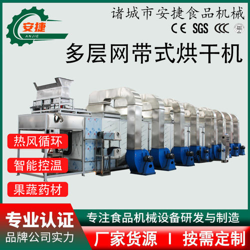 大型连续式烘干机 桂圆荔枝多层烘干设备生产厂家 桑葚烘干机