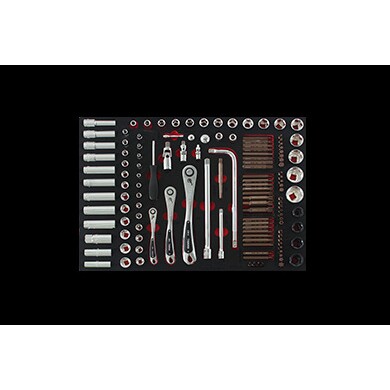 131件套筒/旋具头工具托组套